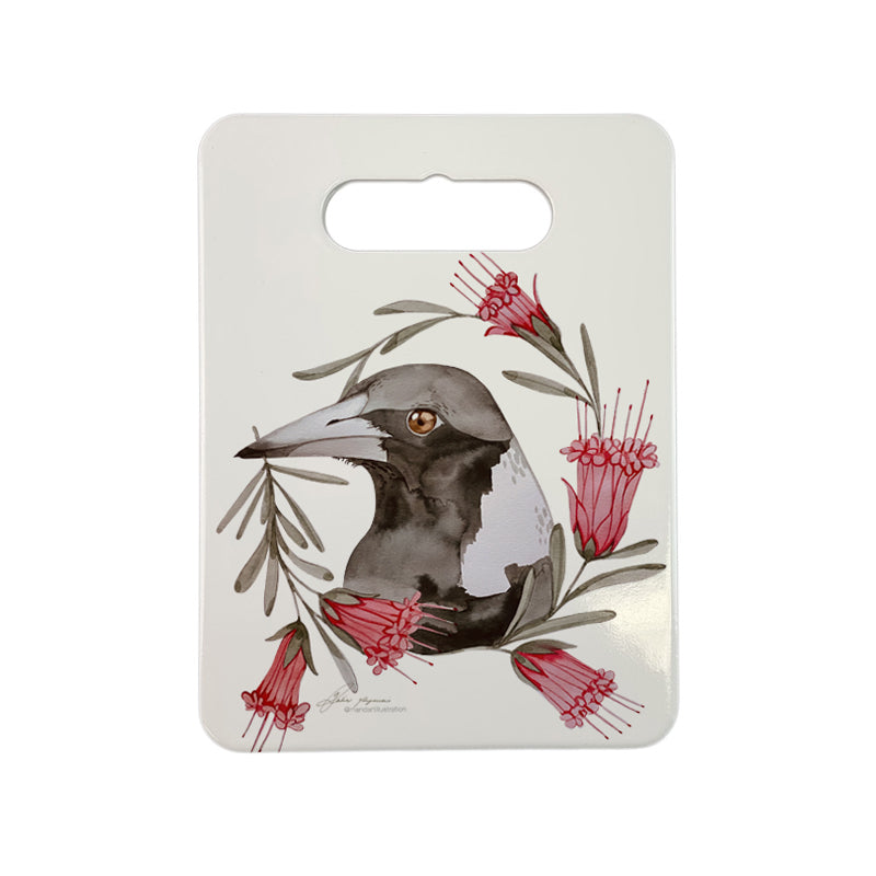 Magpie ceramic trivet