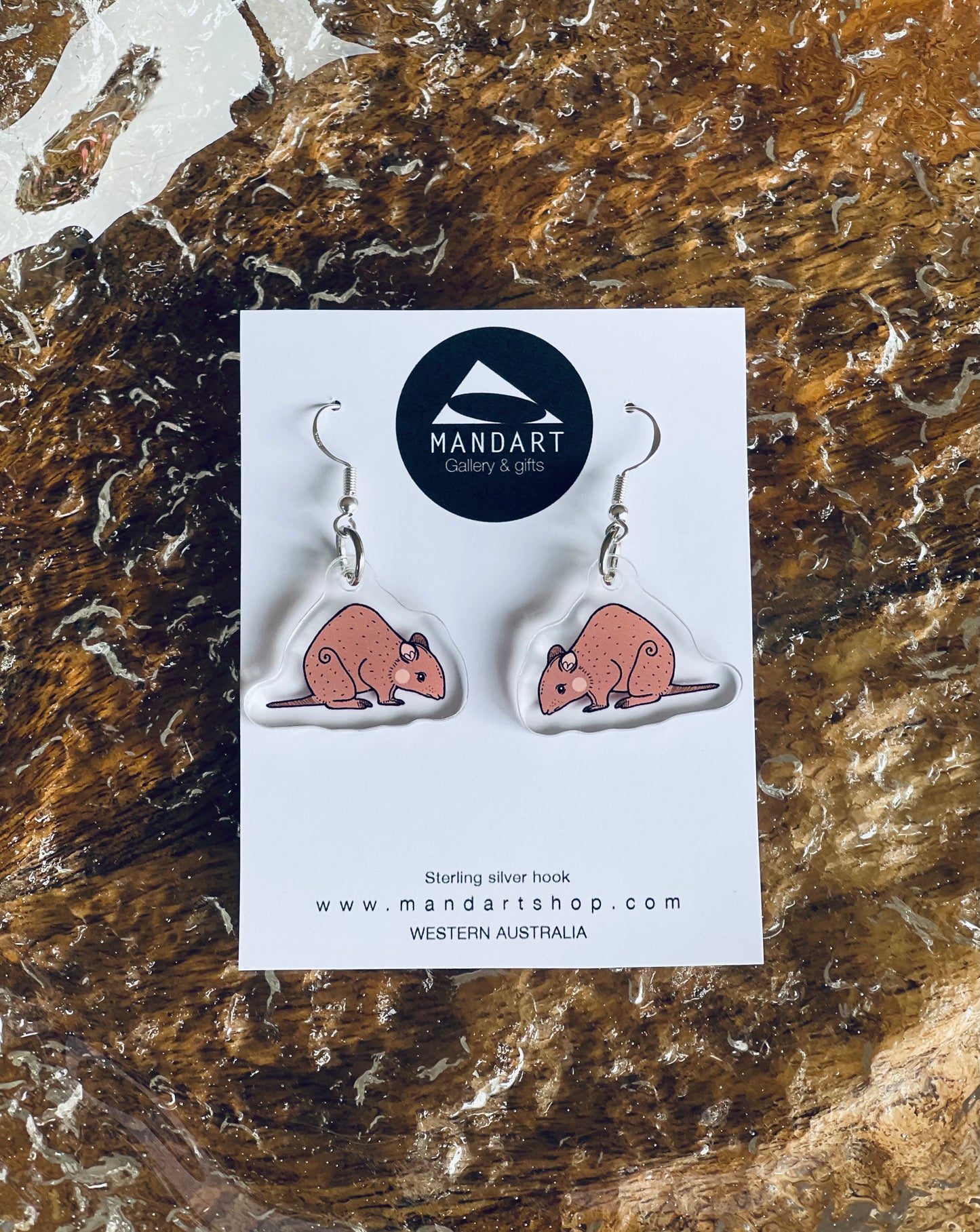 Wildlife acrylic earrings