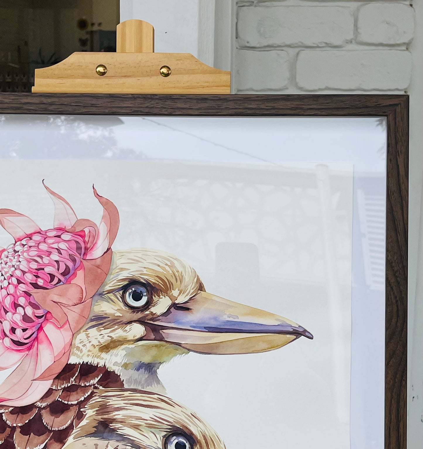 Twinning kookaburras original illustration