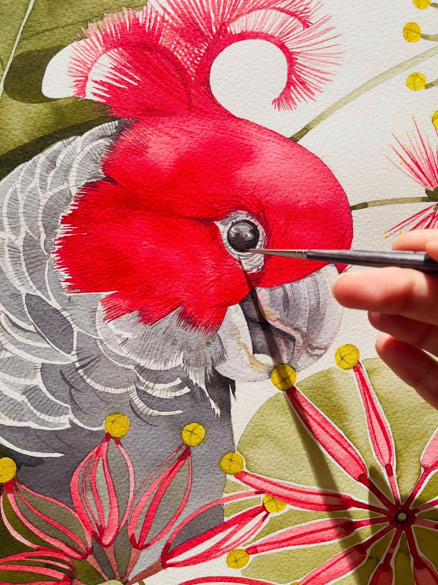 Gang gang original ink illustration