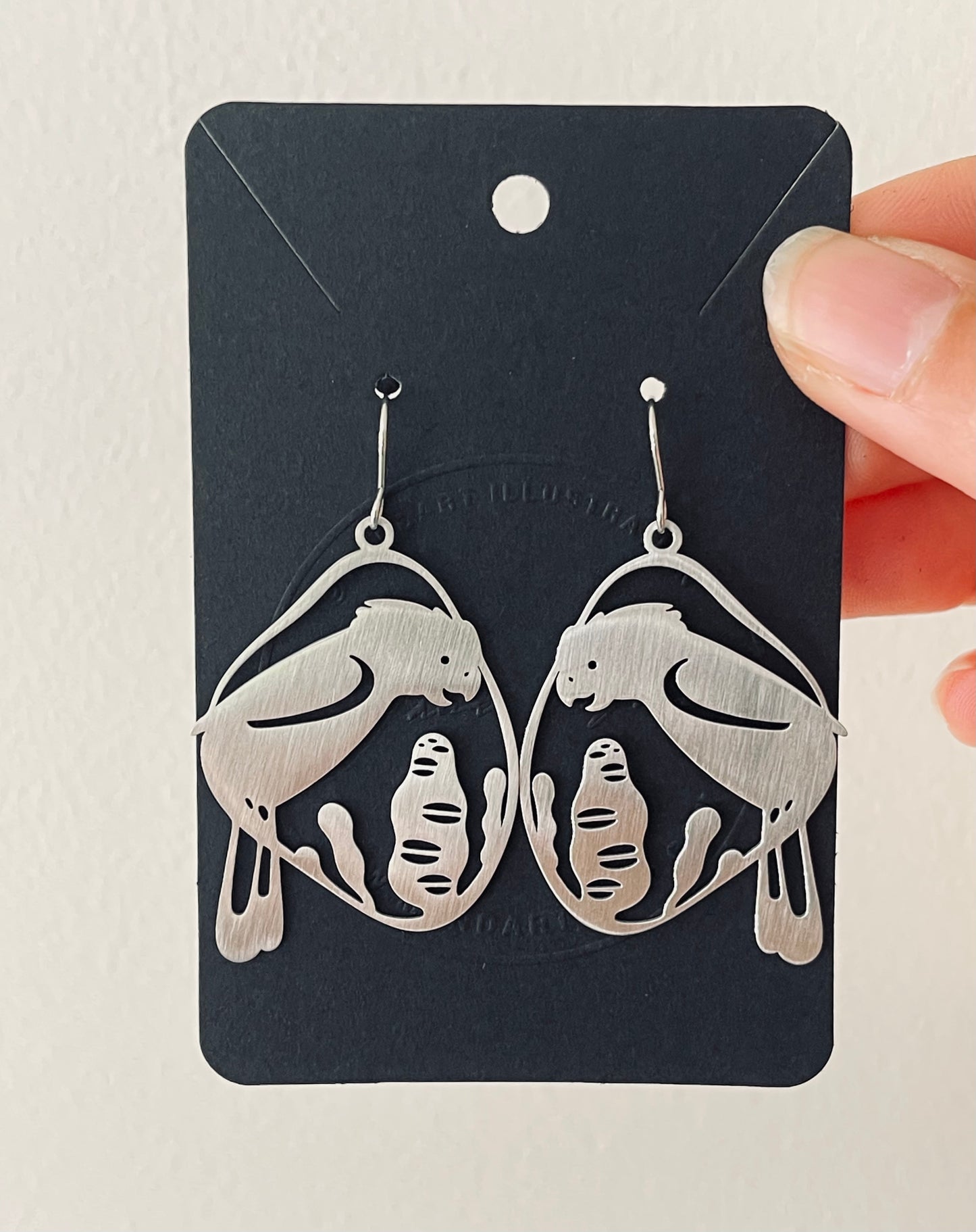 Mandart stainless steel earrings