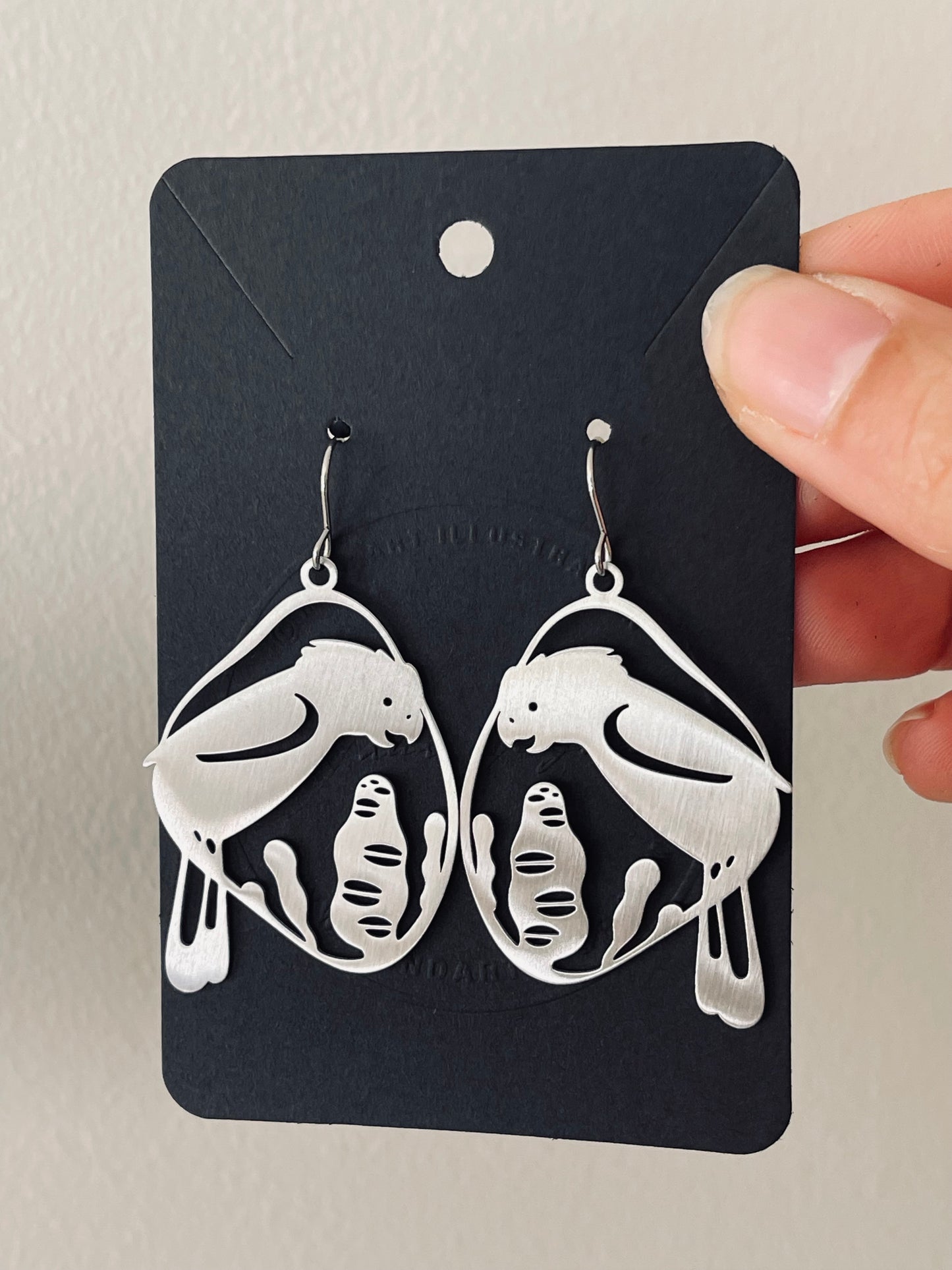 Mandart stainless steel earrings