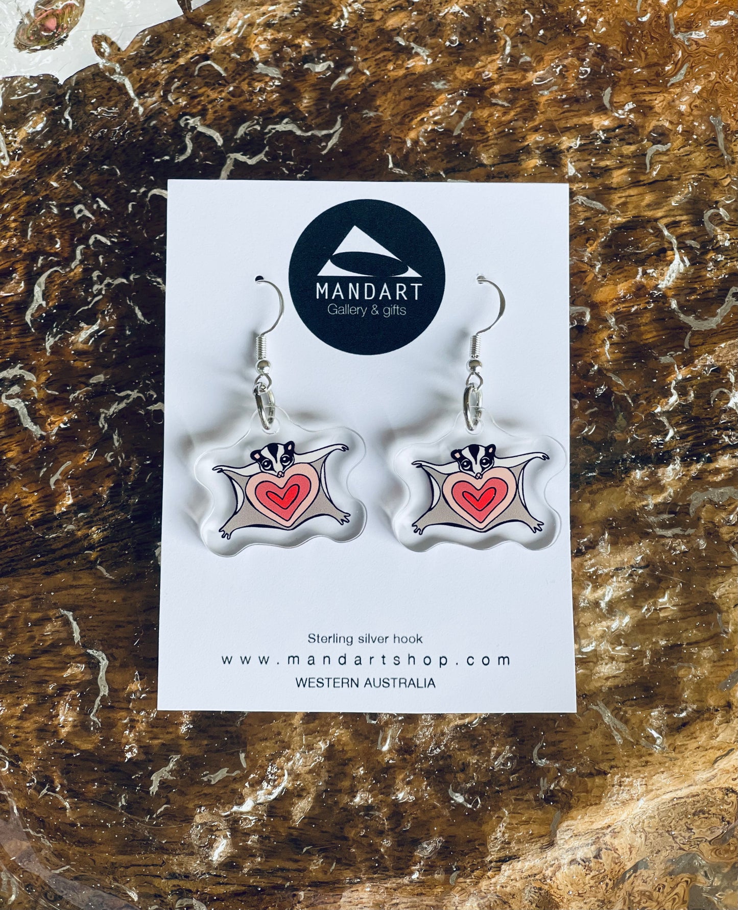 Wildlife acrylic earrings