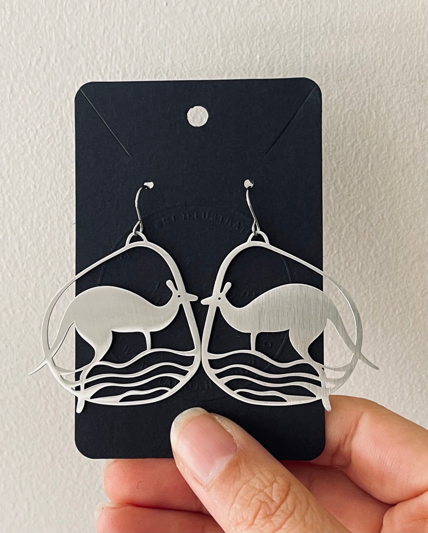 Mandart stainless steel earrings