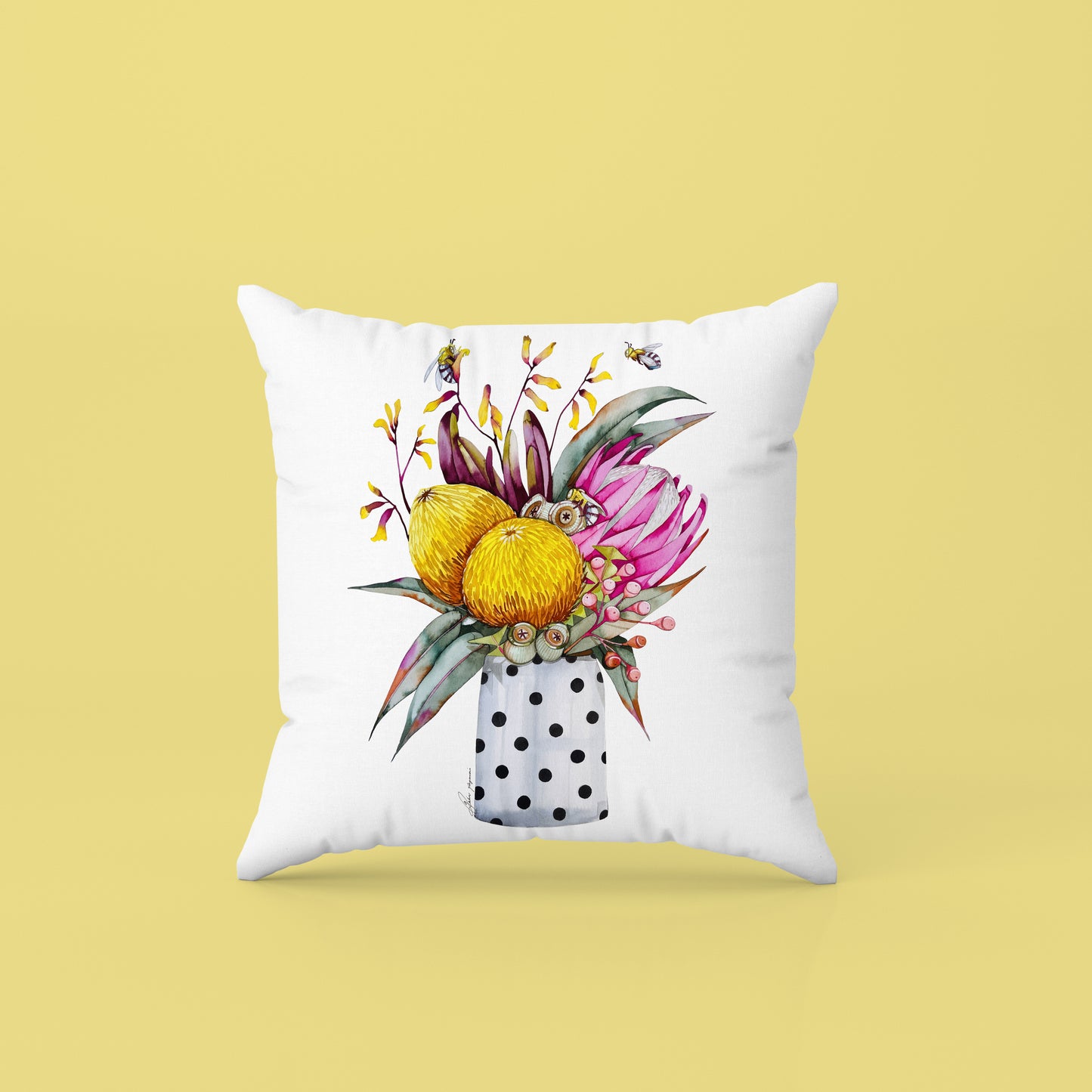 Aussie flowers cushion cover