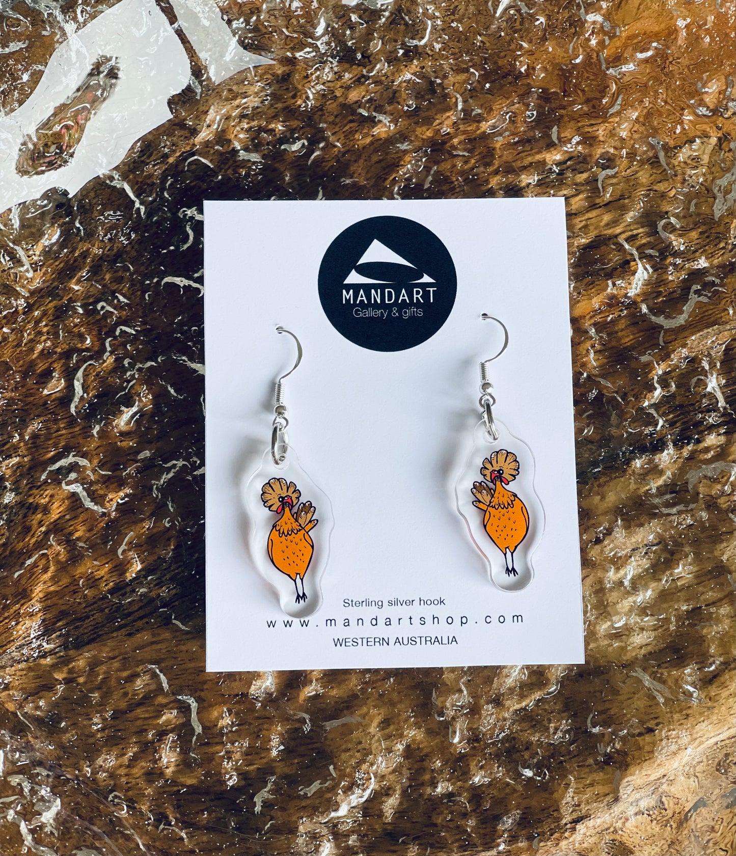 Wildlife acrylic earrings
