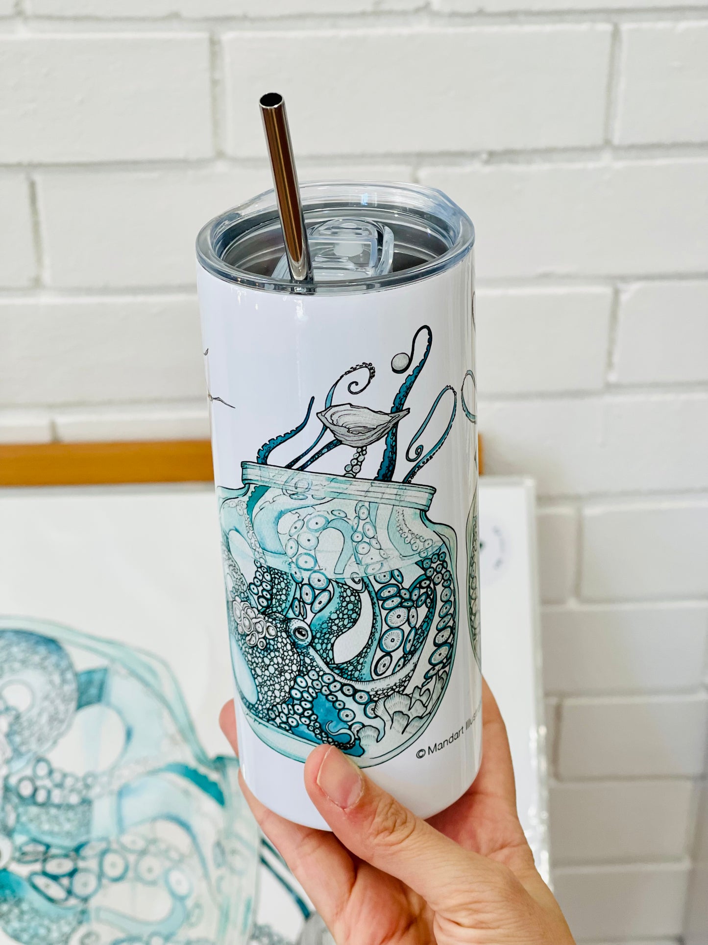 Mandart Stainless Steel Skinny Tumblers