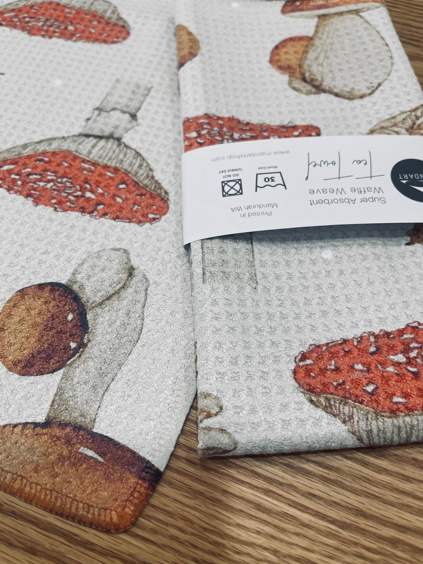 Mandart wildlife and botanical lover tea towels