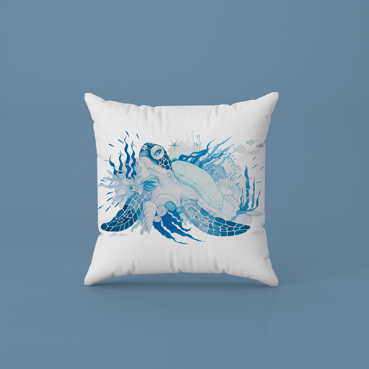 Baby turtle cushion cover
