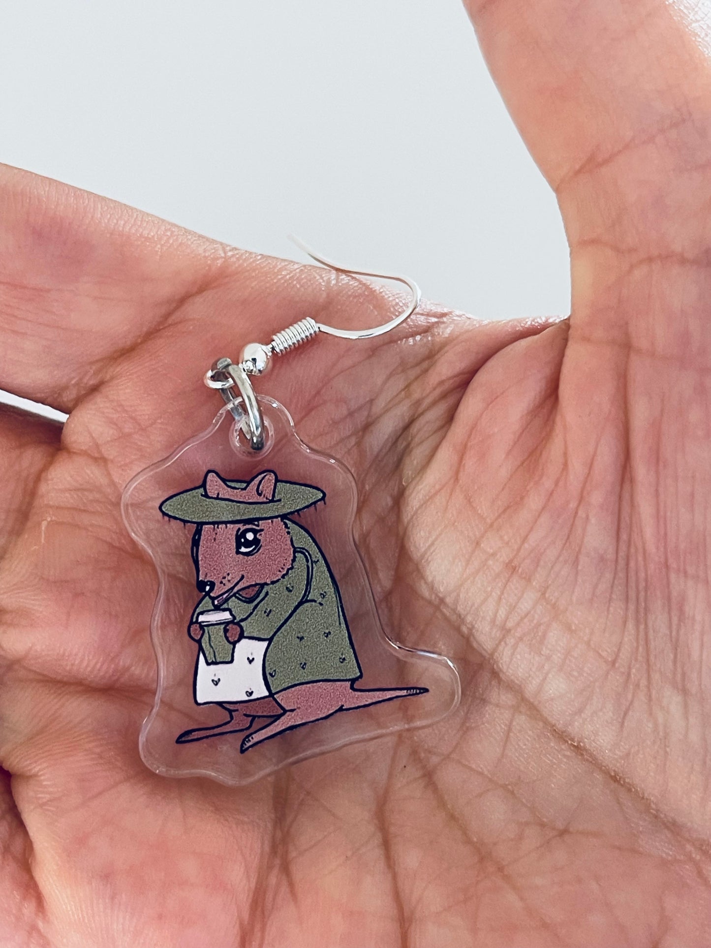 Wildlife acrylic earrings