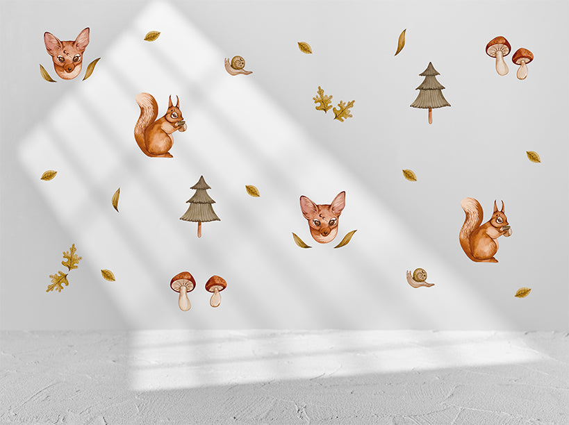 Forest theme wall decal