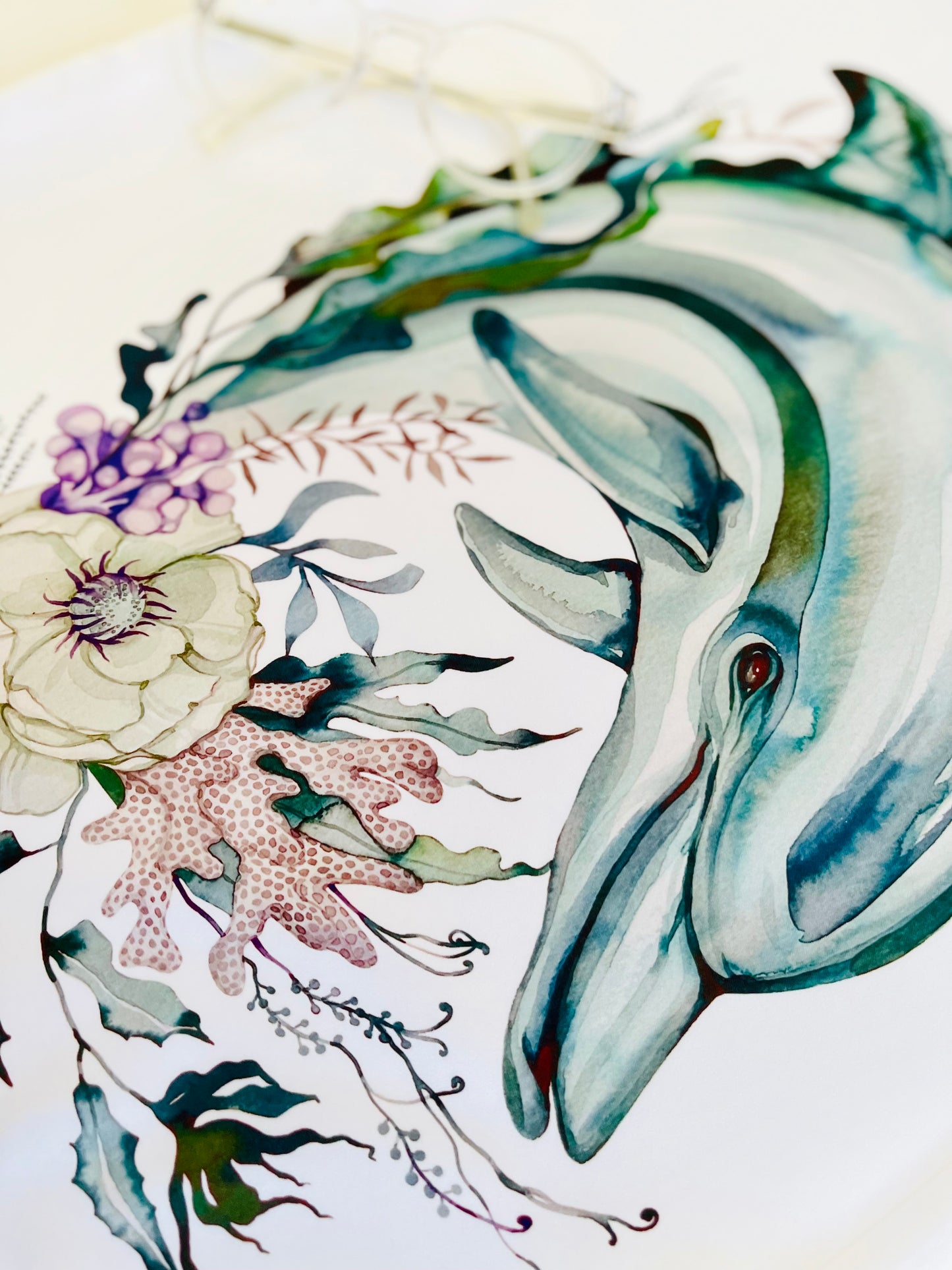 Dolphin cushion cover