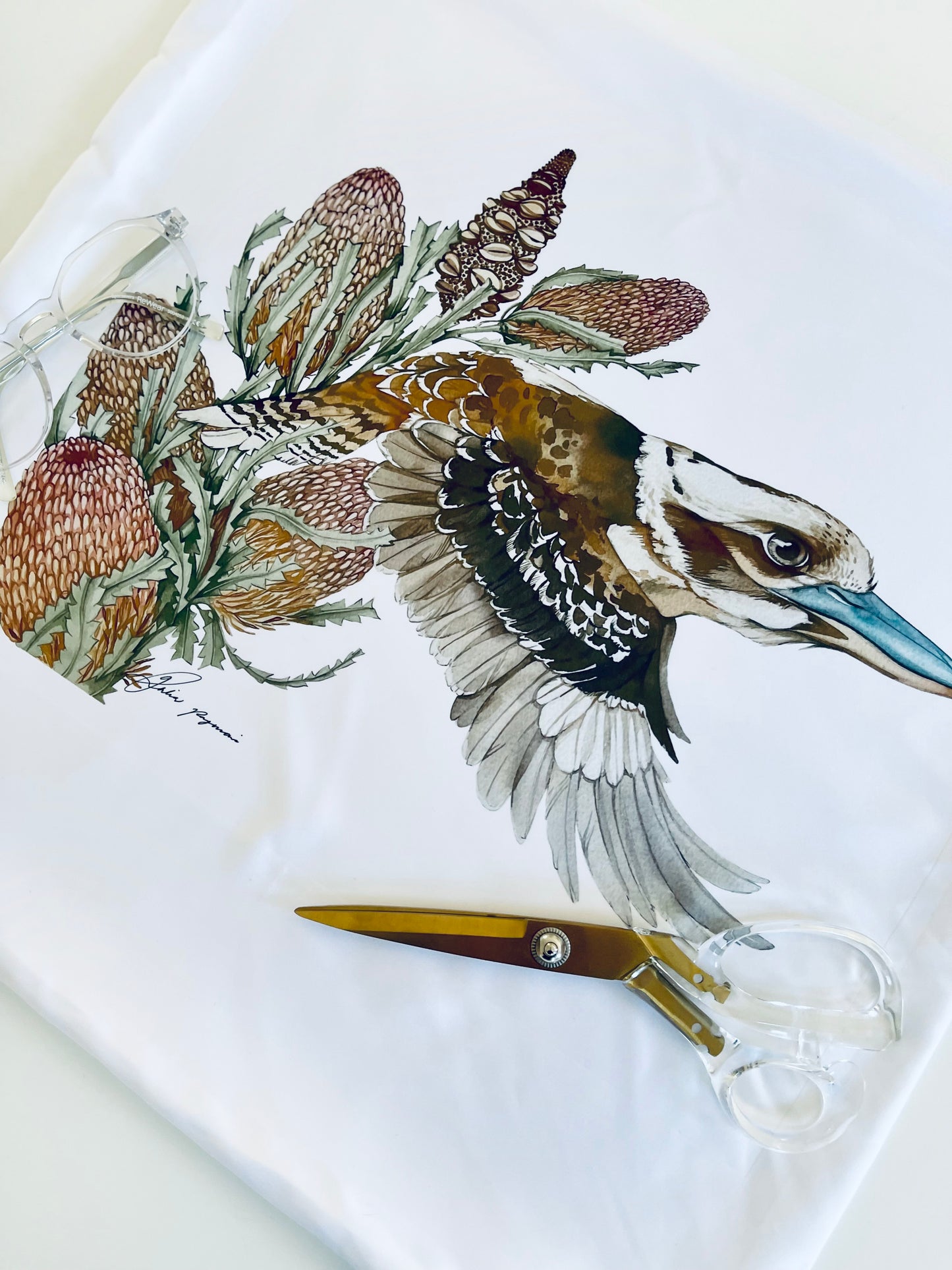 Kookaburra cushion cover