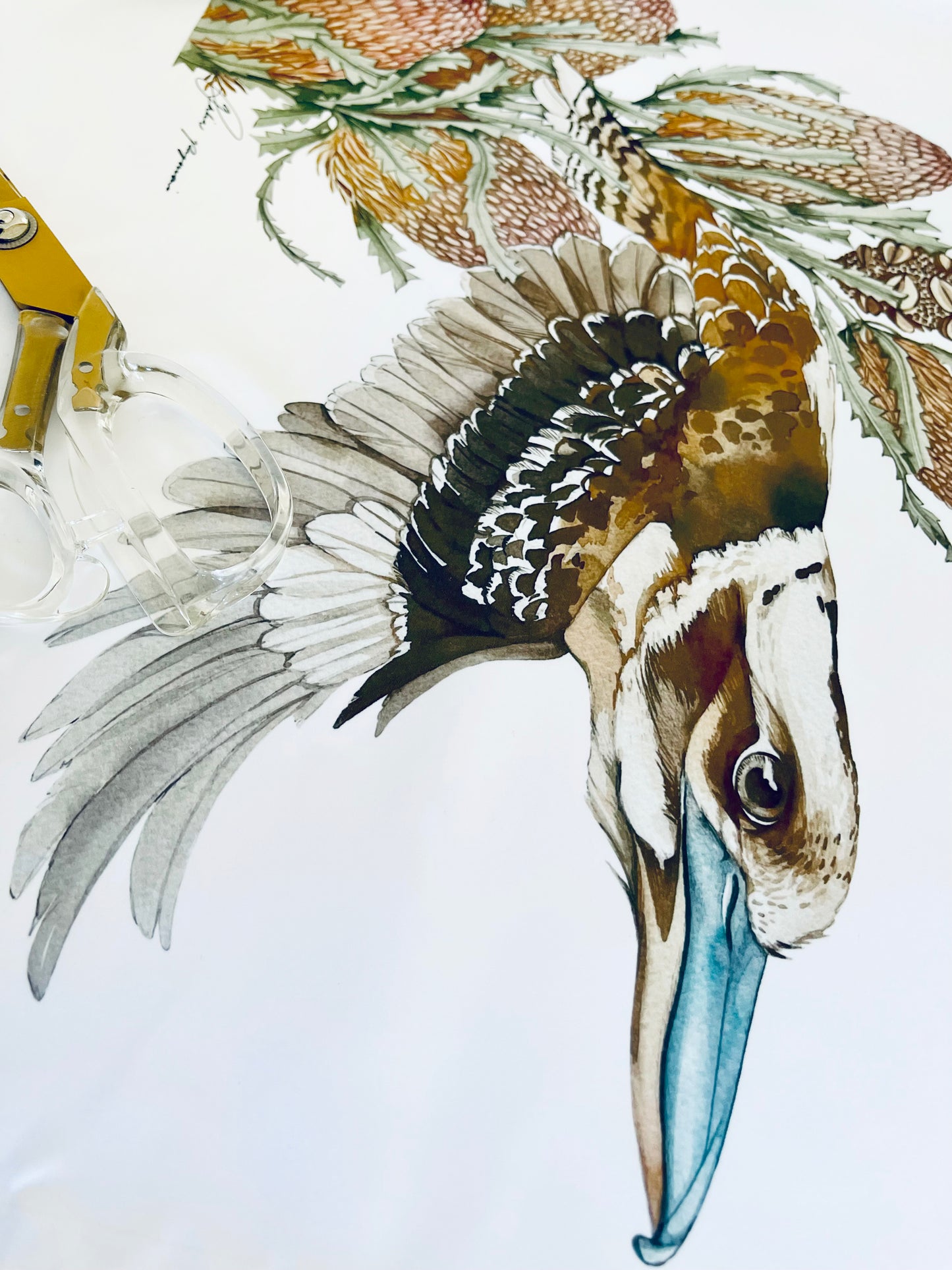 Kookaburra cushion cover