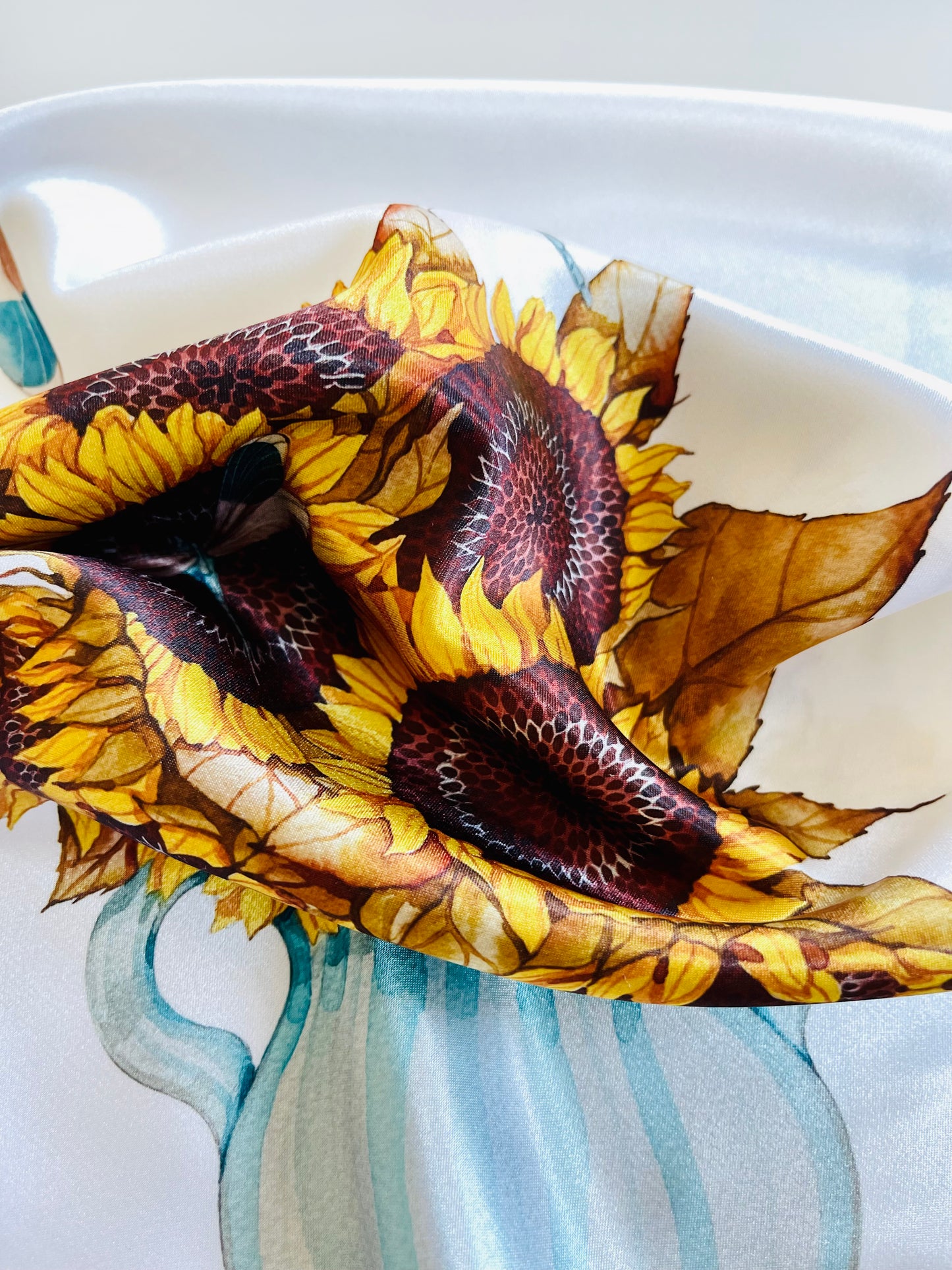 Mandart sunflowers & dragonflies bandana