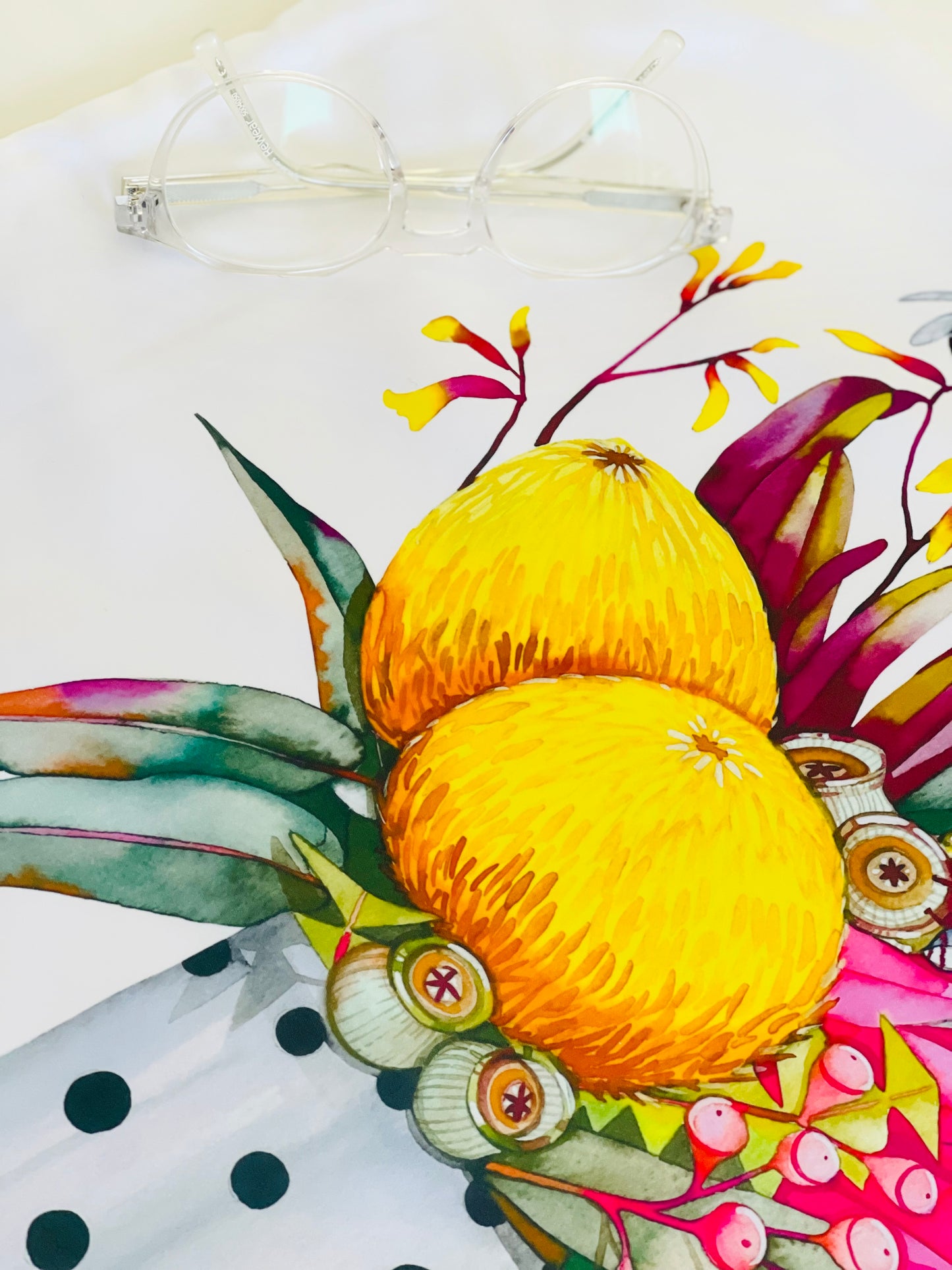 Aussie flowers cushion cover