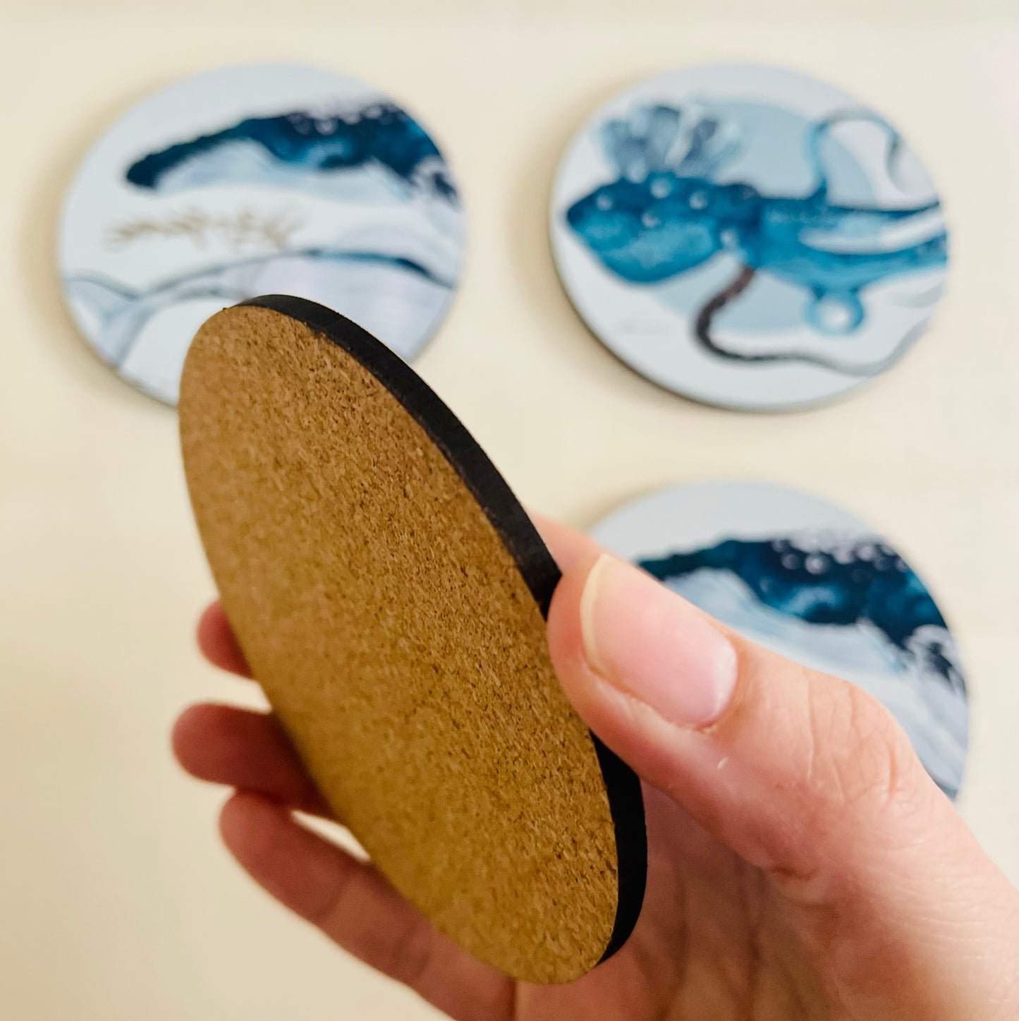 Ocean creature coasters