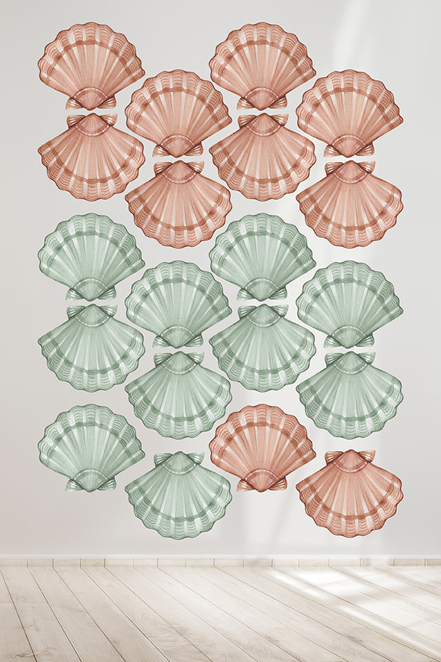 Shells fabric wall decal