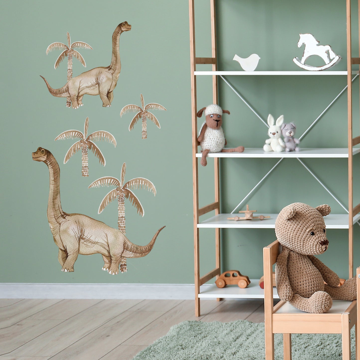 Dinosaur fabric wall decals