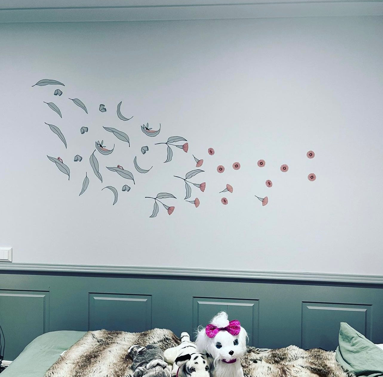 Eucalyptus fabric wall decal