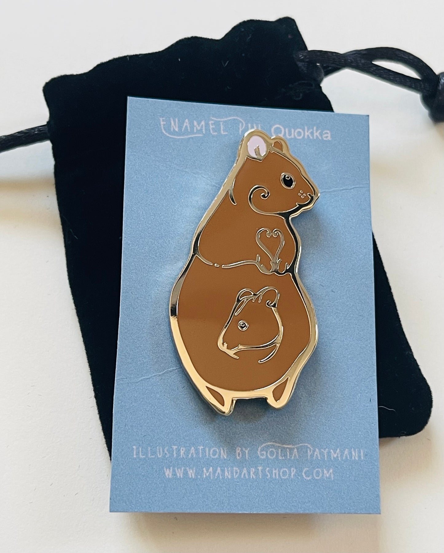 Mandart enamel pins