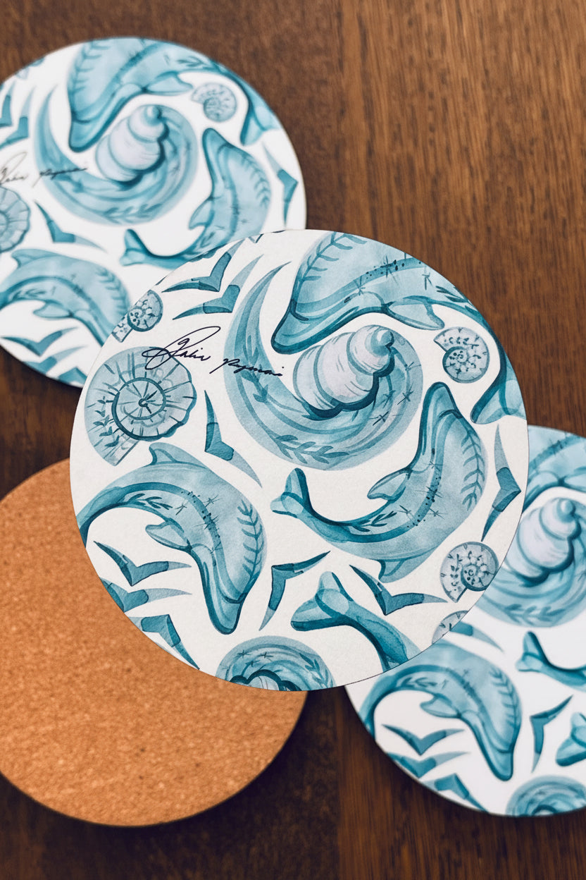 Dolphins coasters