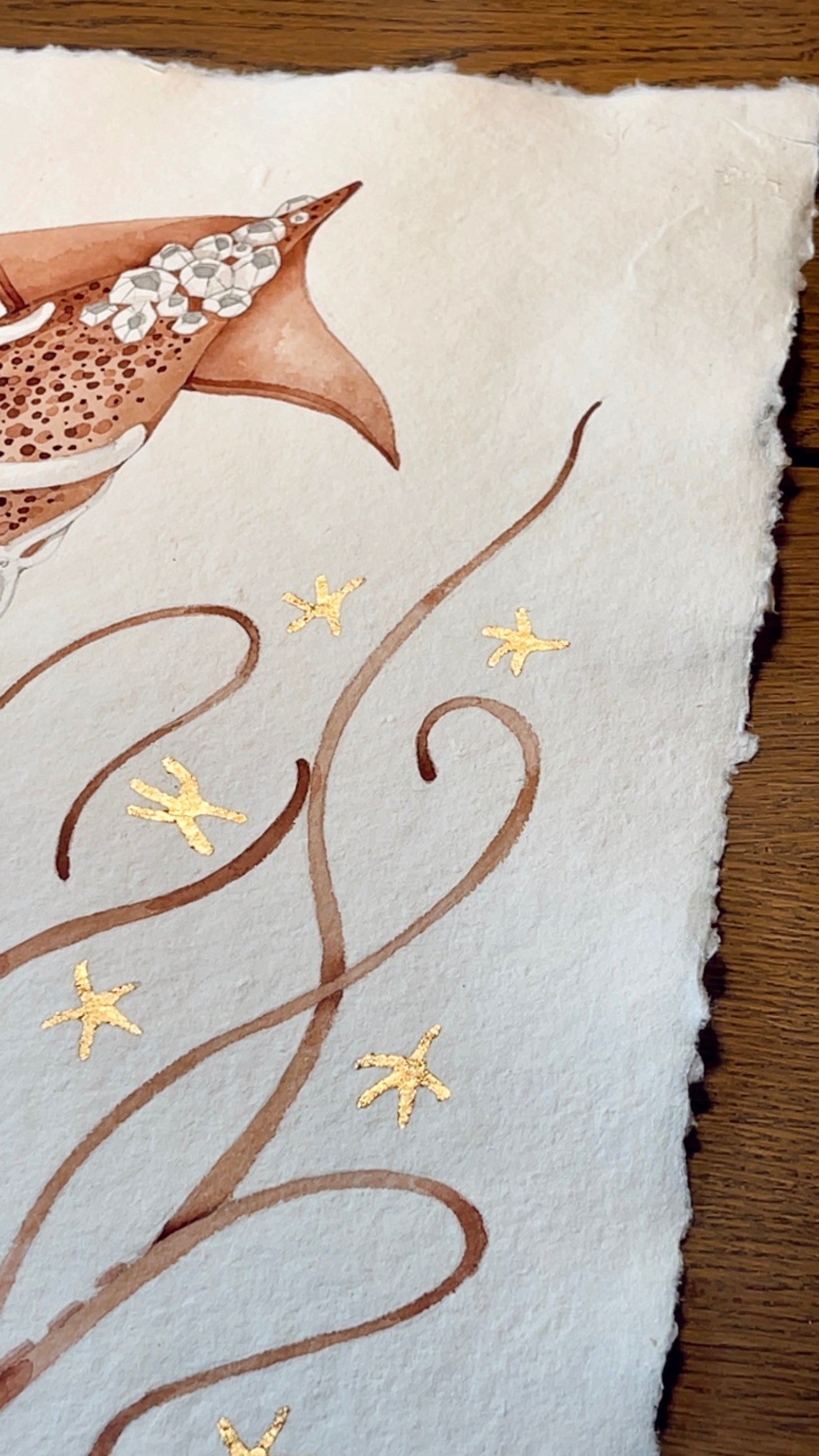 Tides of ink and light original illustration