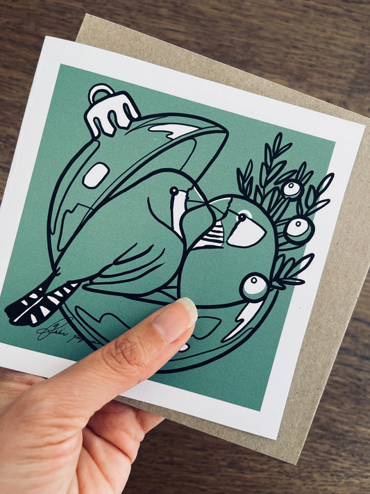 Mandart Christmas green cards