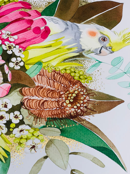 Milo and Weiro botanical watercolour illustration