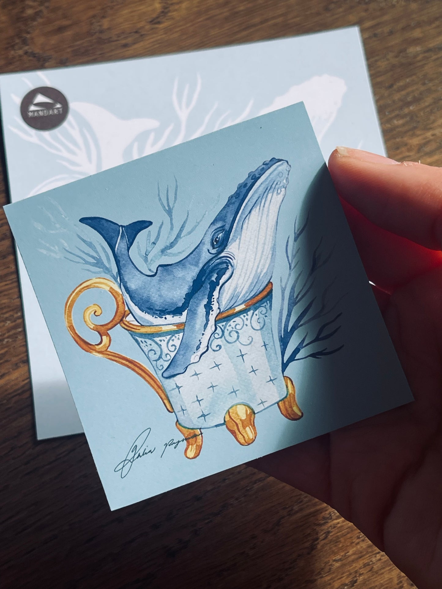 Magnet postcard