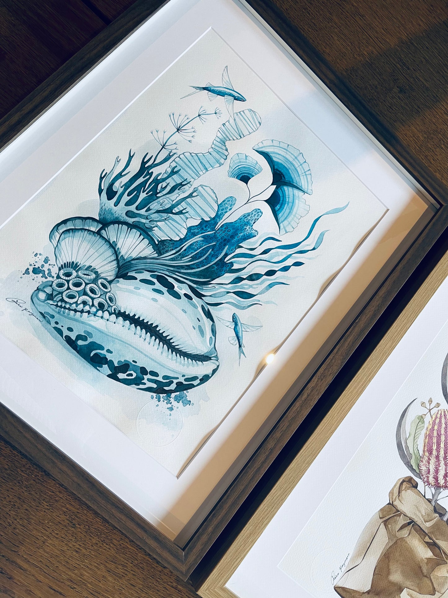Ocean lover botanical watercolour illustration