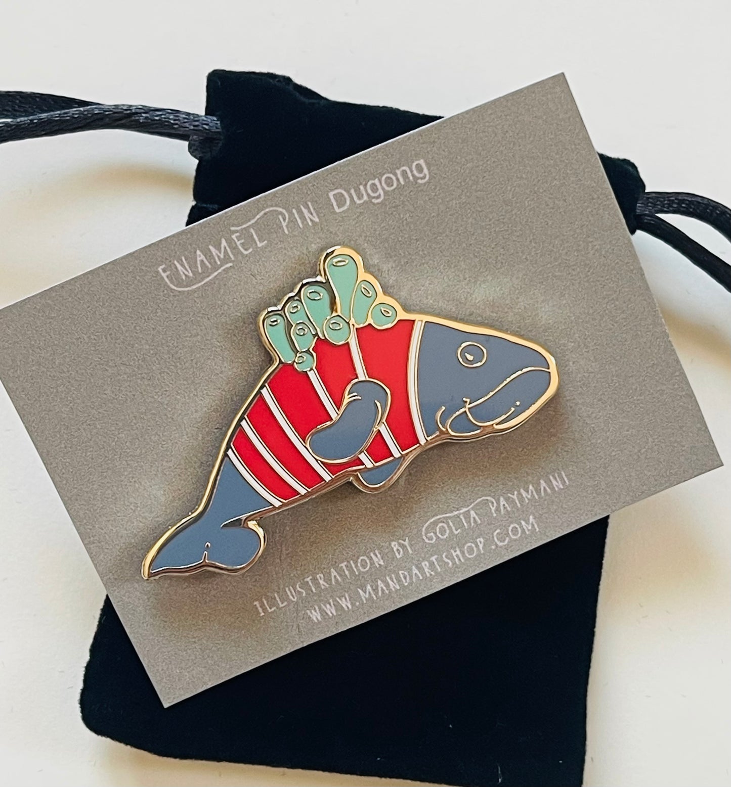 Mandart enamel pins