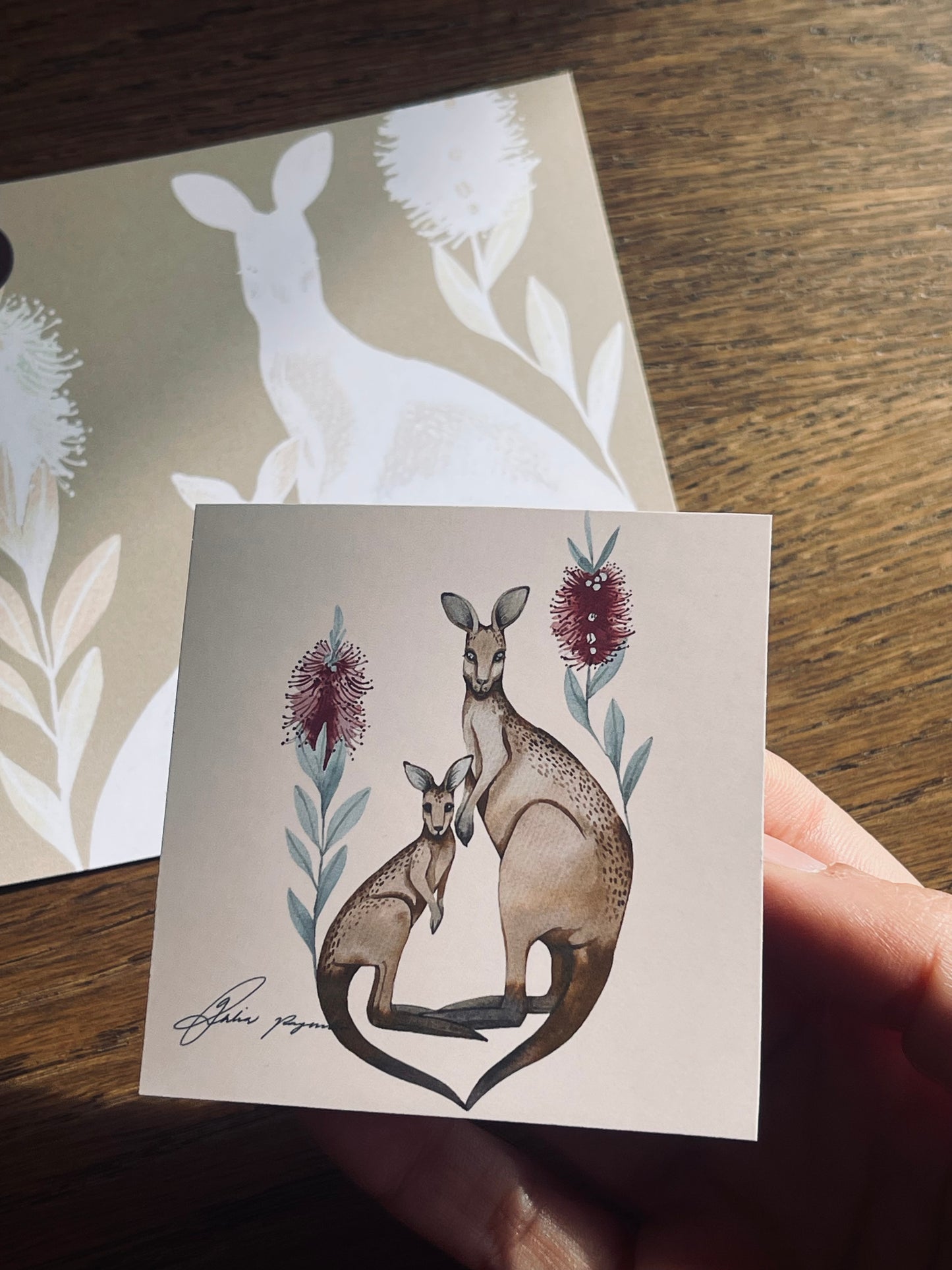 Magnet postcard