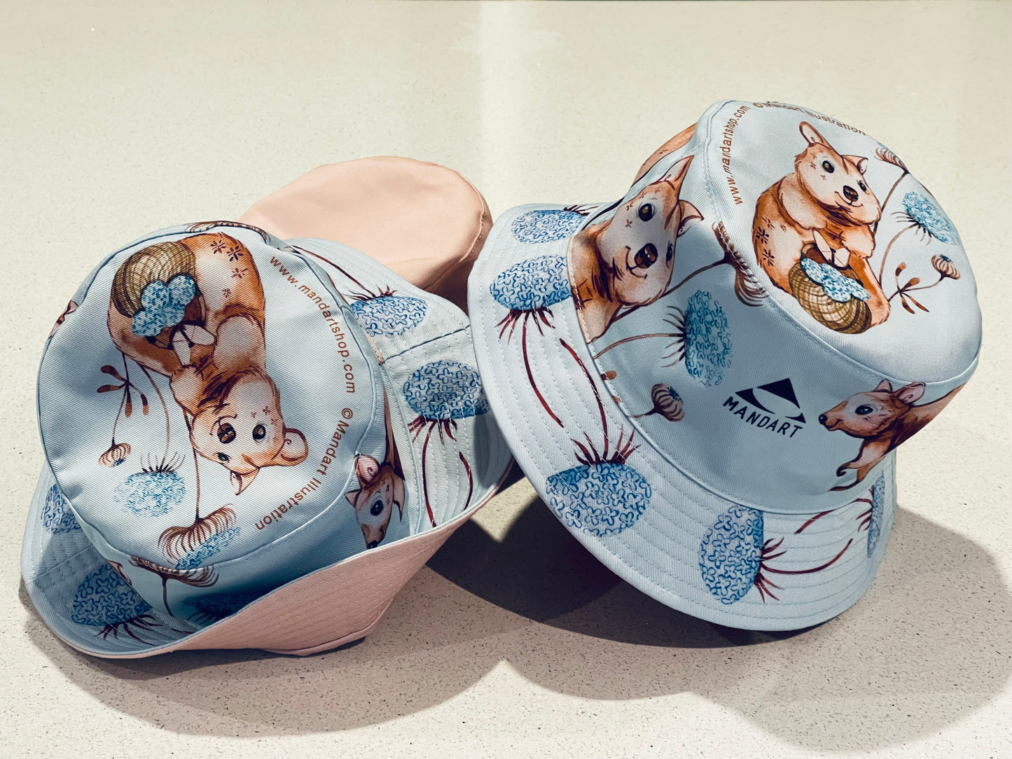 Mandart wildlife bucket hats