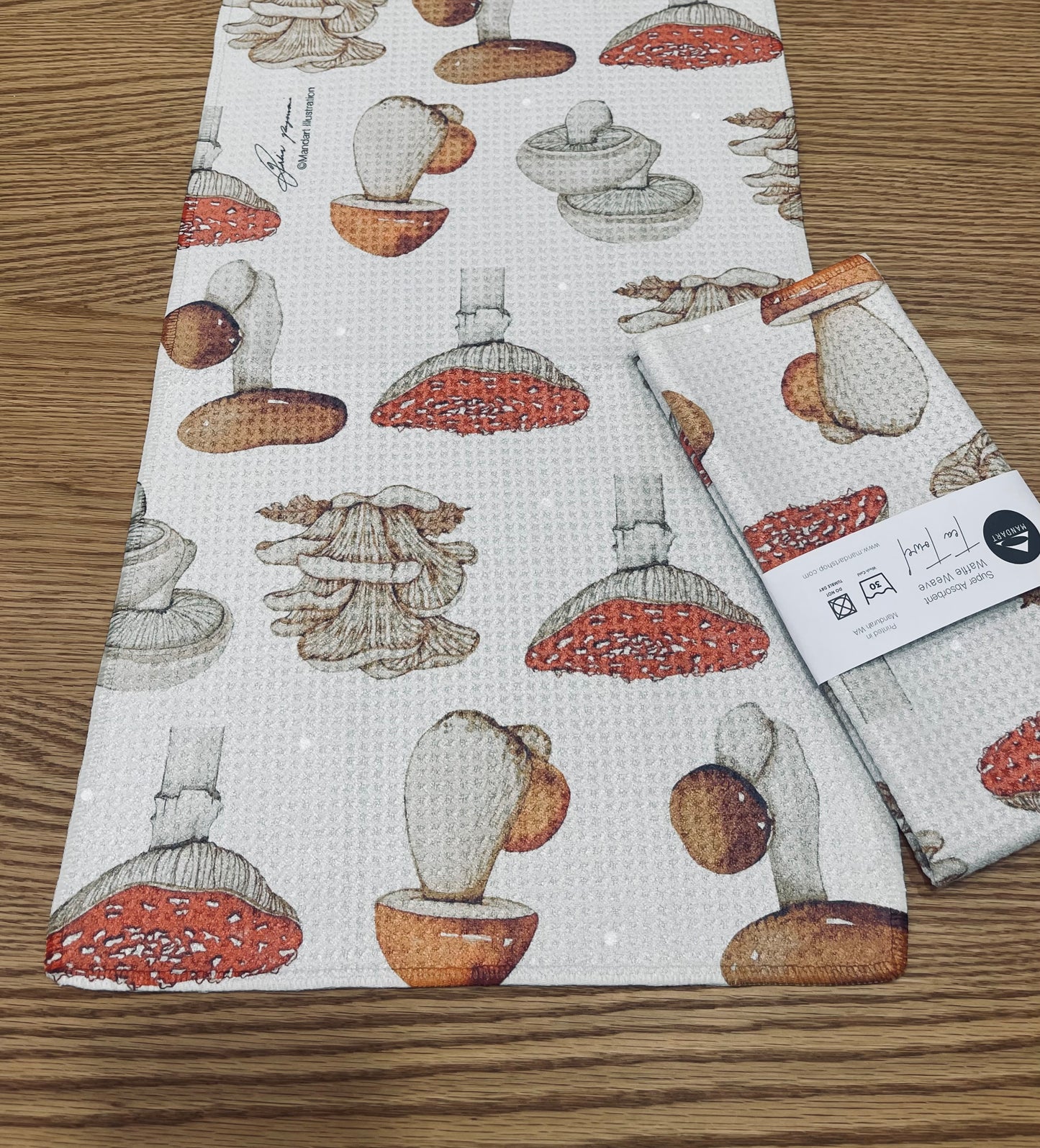 Mandart wildlife and botanical lover tea towels