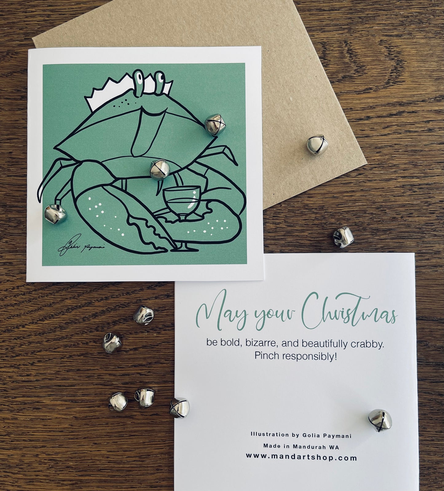 Mandart Christmas green cards
