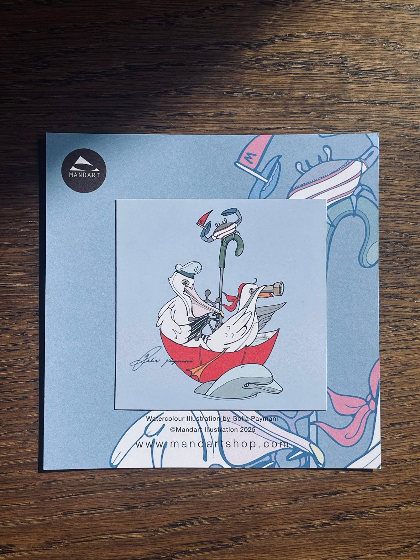 Magnet postcard