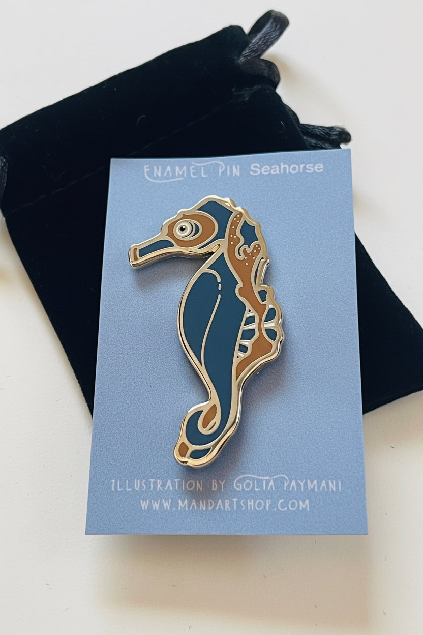 Mandart enamel pins