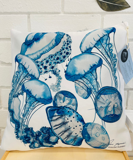 Jellyfish cushion cover