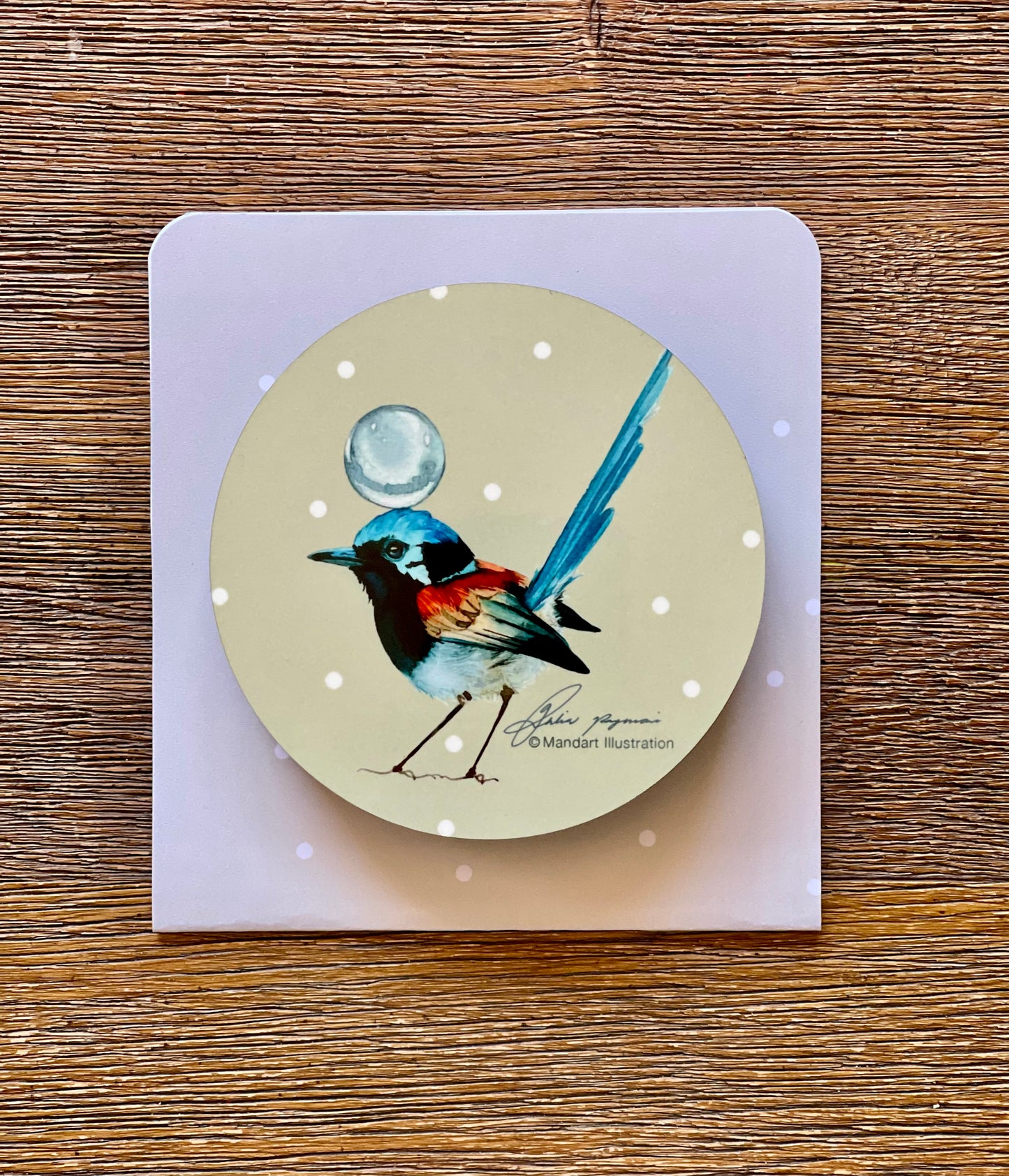 Fairy wren coasters