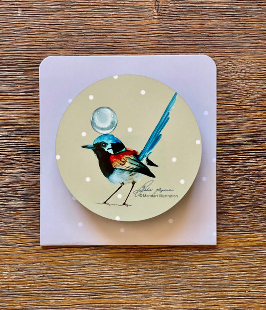 Fairy wren coasters