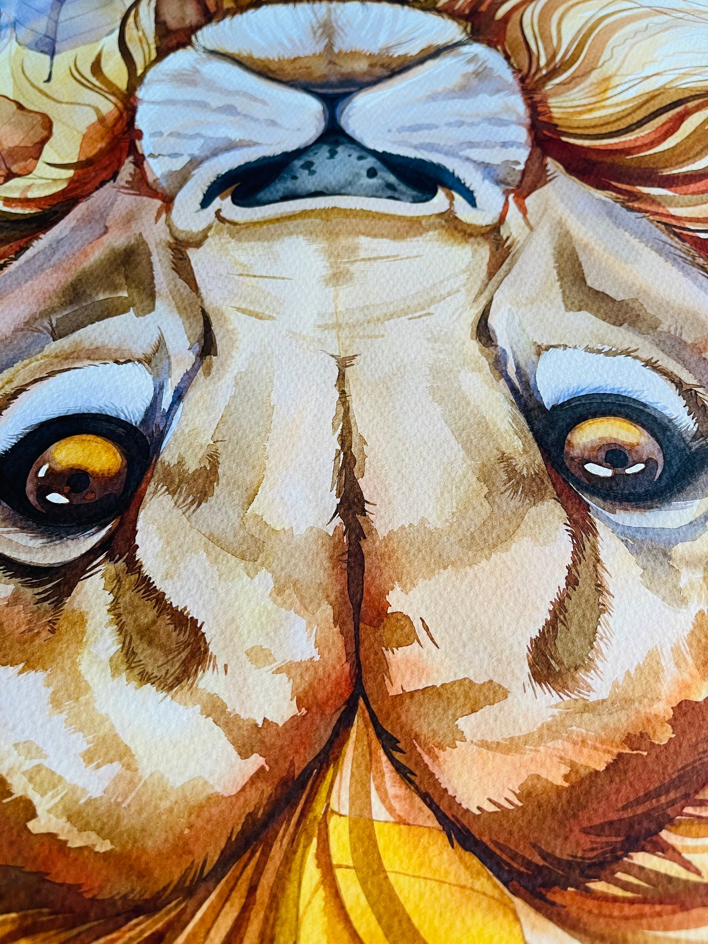 Leo watercolour illustration