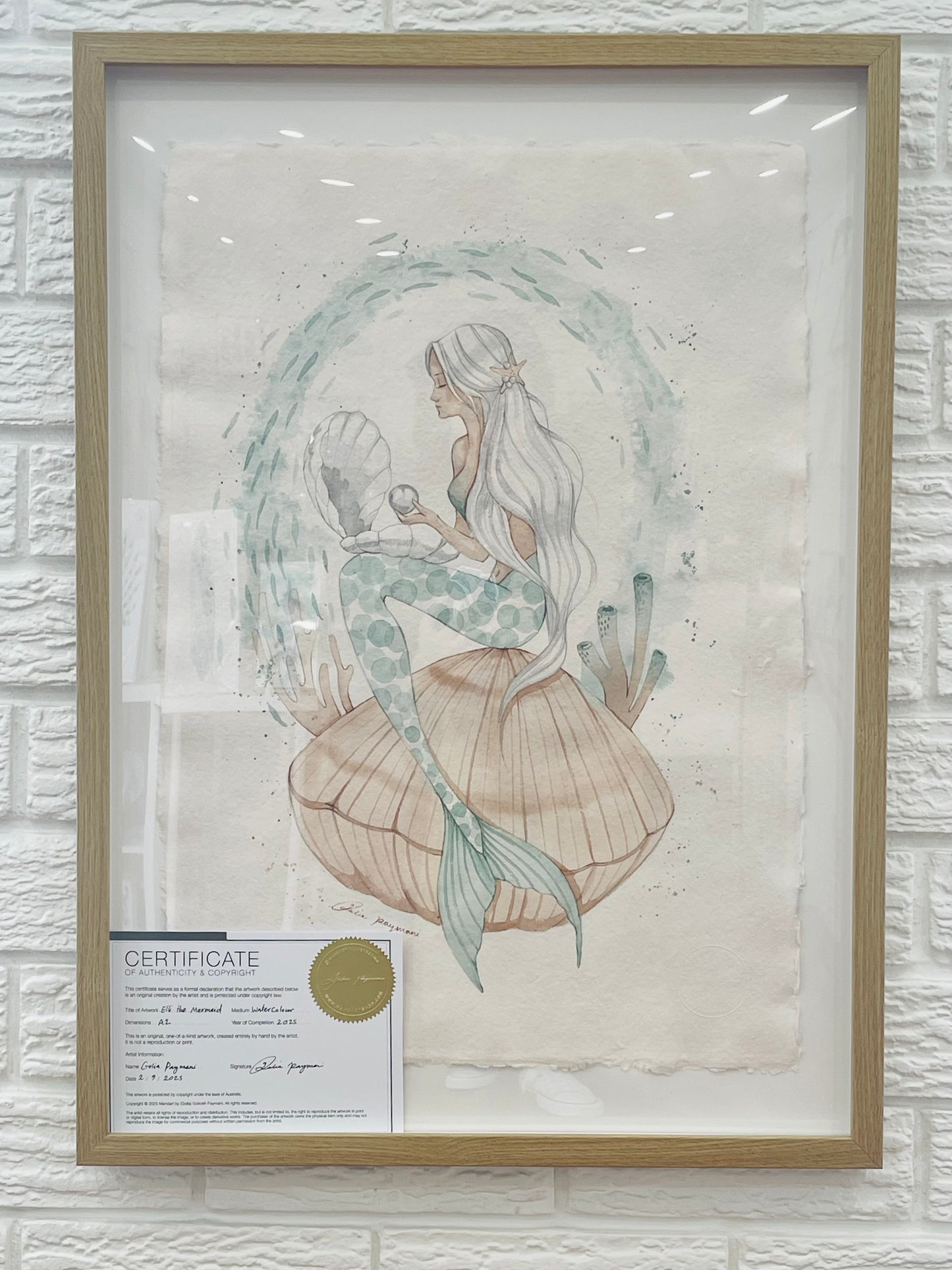 Elli the mermaid original illustration