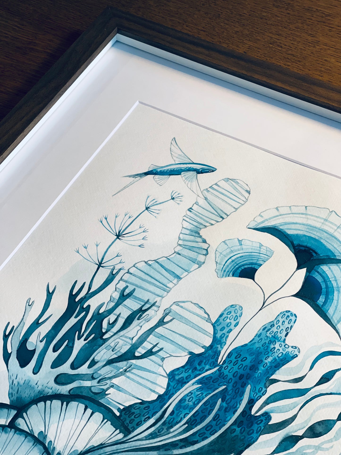 Ocean lover botanical watercolour illustration