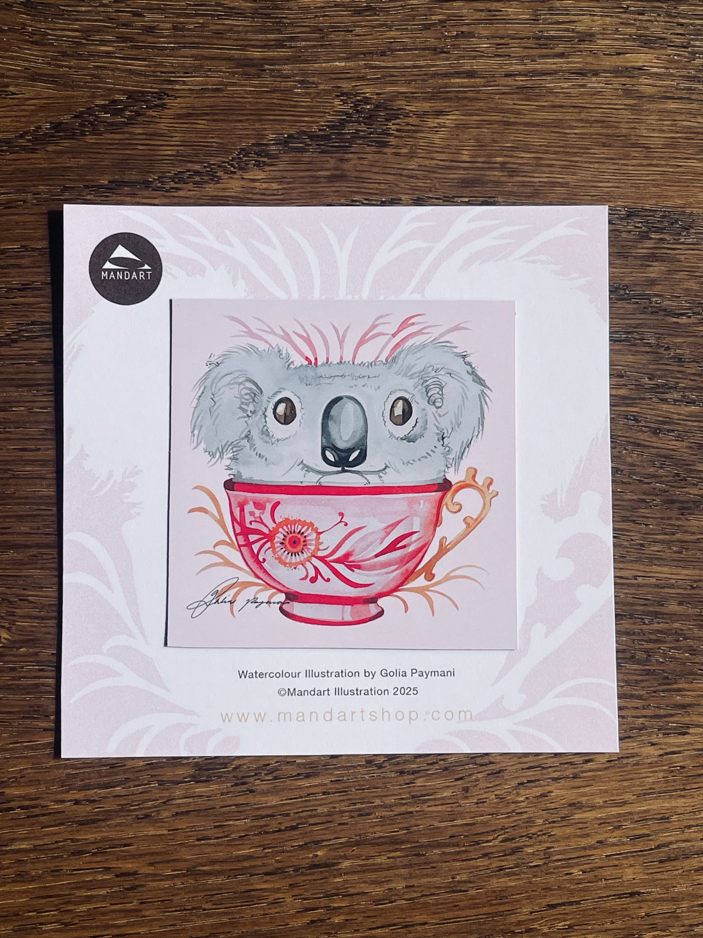 Magnet postcard