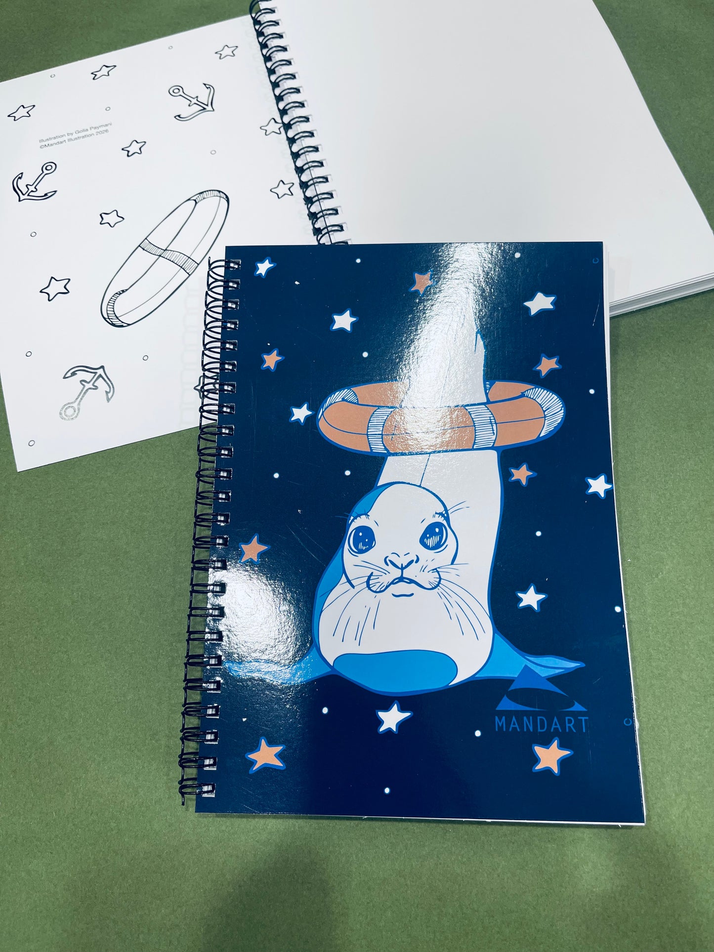 Mandart wired notebook