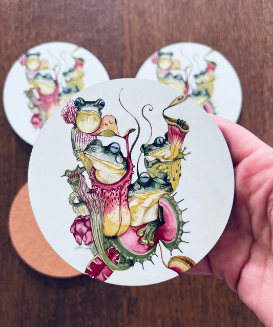Frogs coasters
