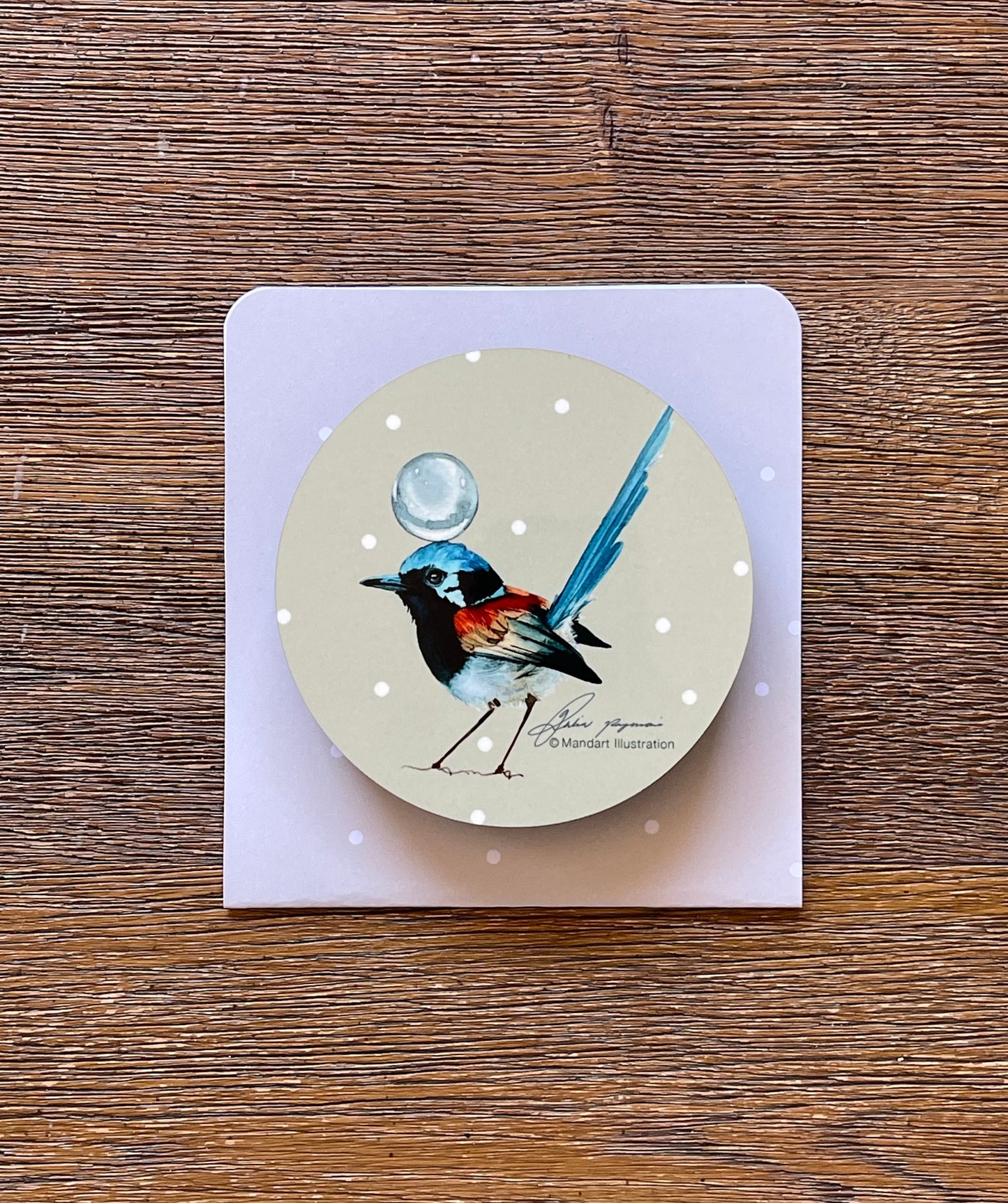 Fairy wren coasters