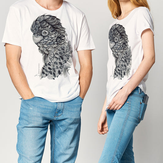 Black cockatoo unisex T-shirt