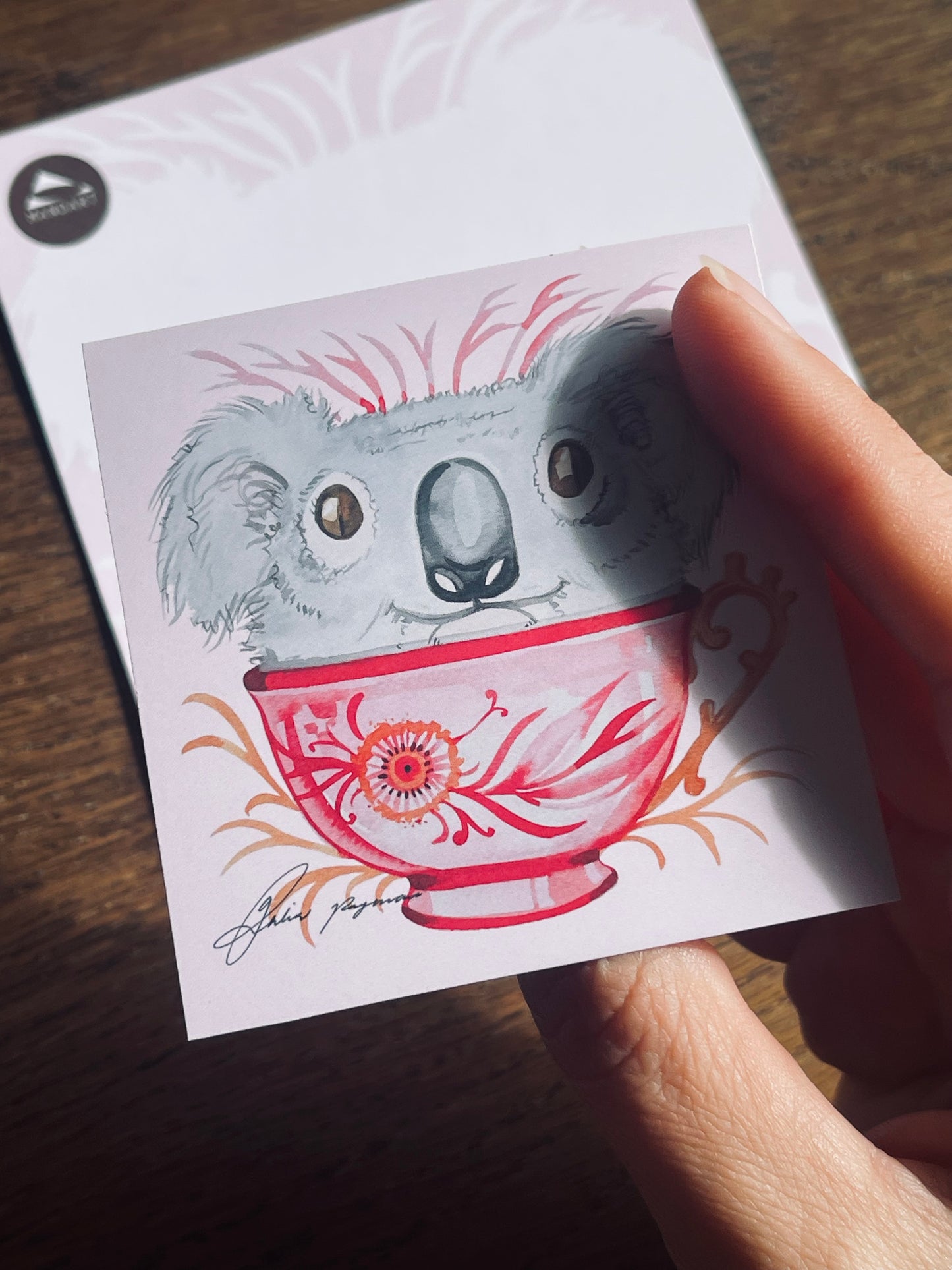 Magnet postcard